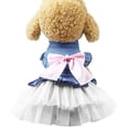 thumbnail image 1 of Ropa de primavera y verano para mascotas Vestido de novia para perros Falda vaquera 386, 1 of 5