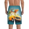 thumbnail image 3 of Bixox Men's Summer Funny Retro Car printed lightweight casual shorts, soft sleep shorts with pockets., 3 of 7