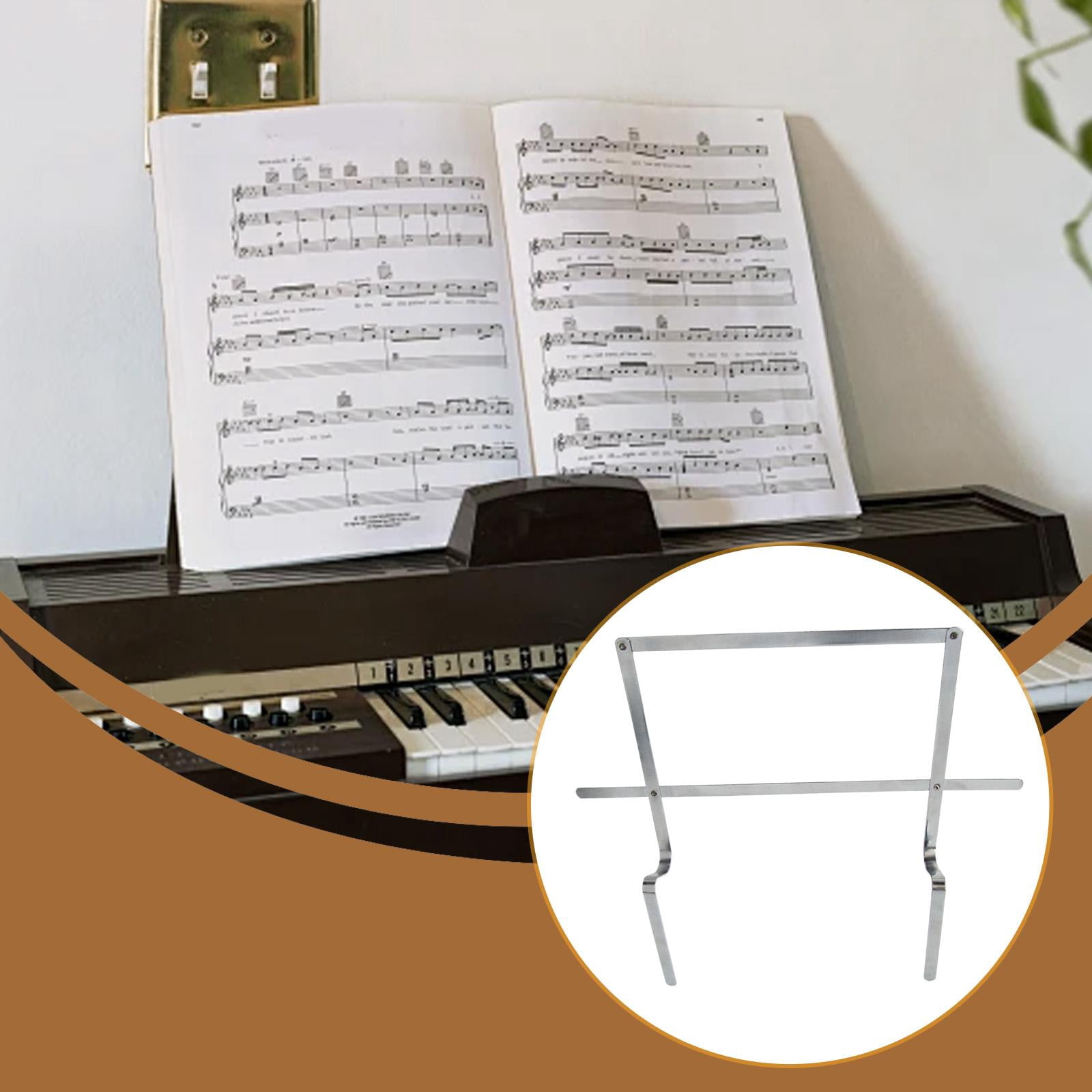 Dualoai Glockenspiel Music Stand Portable Folded Professional Metal Piano Sheet Rack
