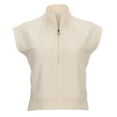thumbnail image 3 of Boxercraft BW2407 Women's Sleeveless Terry Half-Zip-Natural-M, 3 of 4