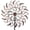 Brown-16", variant on Viveta Kinetic Wind Spinner, 13" Dia Metal Wind Sculptures, 360 Degrees Rotating Windmill for Yard and Garden