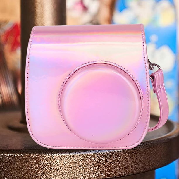 Kit de accesorios para cámara 10 en 1 Bolsa para cámara para Instax Mini 12/11/9 (rosa claro)