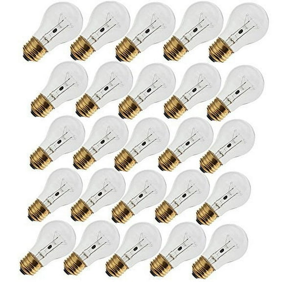 Industrial Performance 25A15/CL 130V, 25 Watt, A15, Medium Screw (E26) Base L...