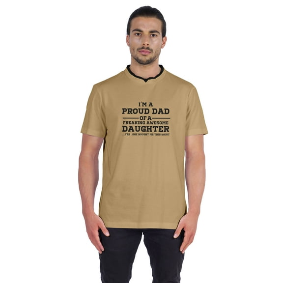 Inkmeso Men's Graphic I'm A Proud Dad Of A Freaking Awesome Daughter