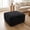 Black, variant on ChenyueFurn 37.5" Corduroy Square Ottoman with Upholstered Seat,Blue