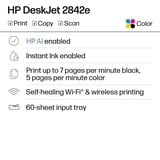 HP DeskJet 2842e Wireless All-in-One Color Inkjet Printer (Blue ...