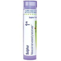 Boiron Sulphur 1M, Homeopathic Medicine for Skin Rash Worsened By Heat And Water, 80 Pellets