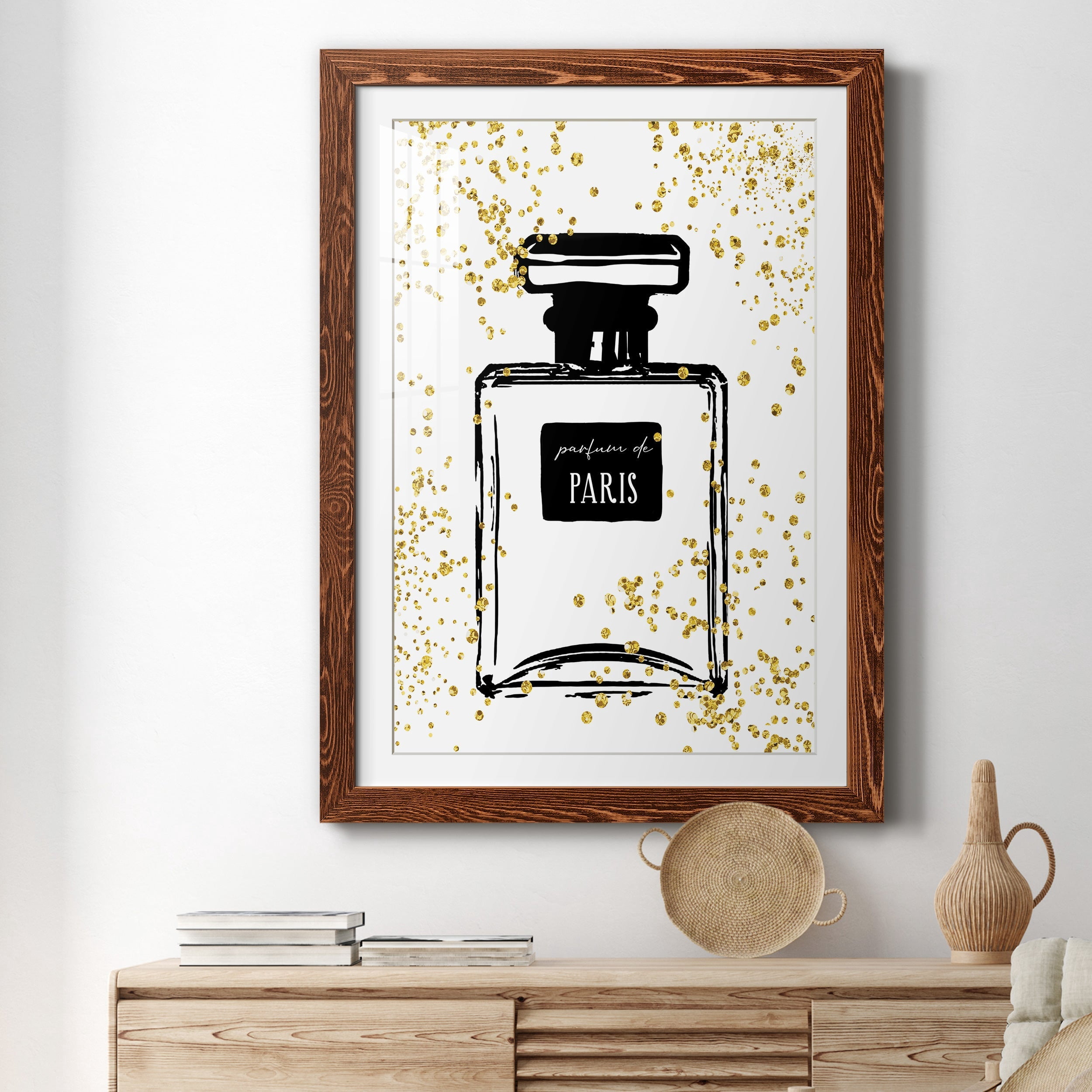 Glitter Perfume I - Premium Framed Print - Distressed Barnwood Frame - Ready to Hang