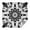 Black White Tie, variant on Black White Tie Dye Mandala Pattern Square Tablecloth,Waterproof Square Table Cover,Wipeable Spillproof Washable Table Cover for Home Kitchen Party Decor 42"X42"(107x107cm)