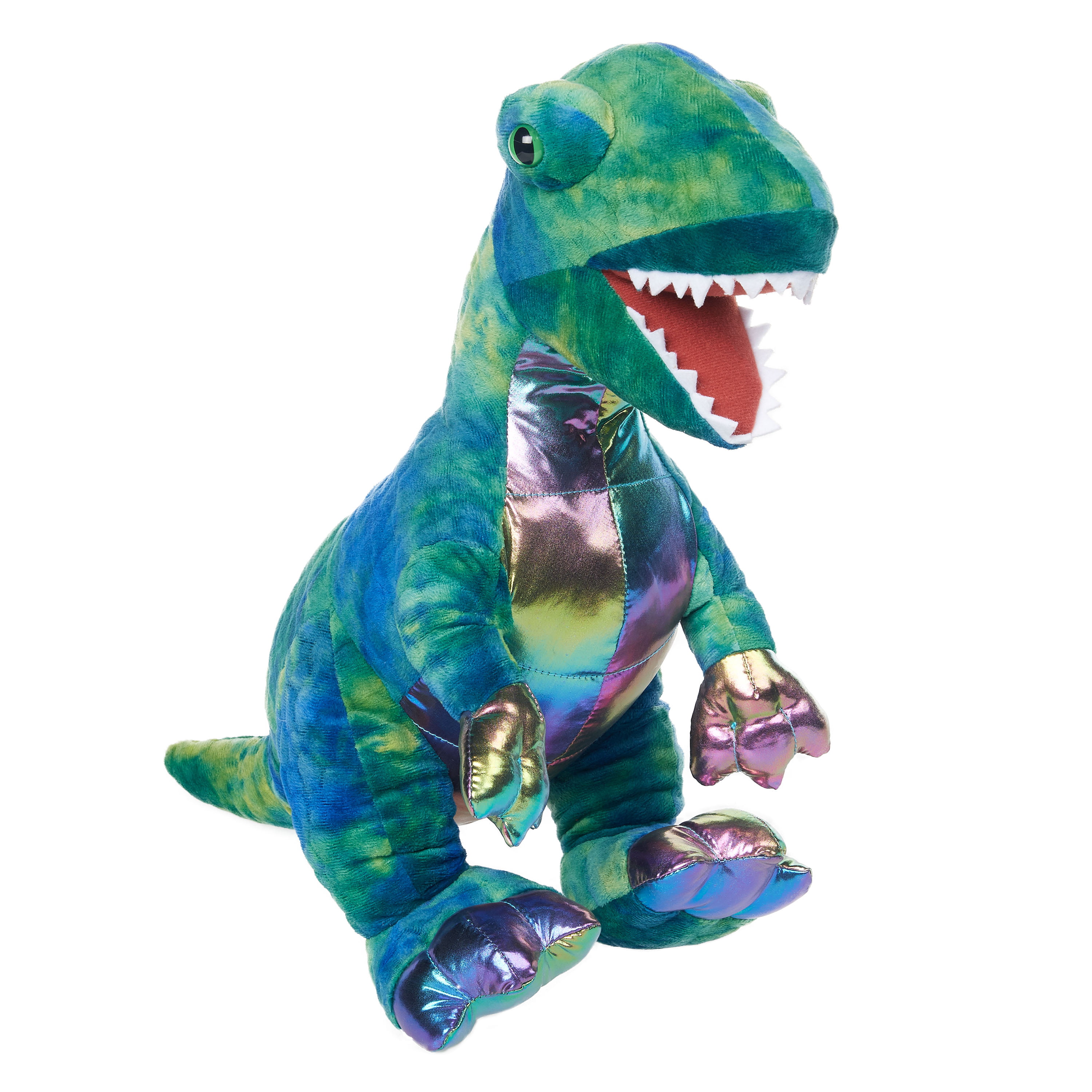 Holiday Time Plush Baby Dinosaur Size L14"xw13" Color Brown Recommended Ages 3 for sale online 