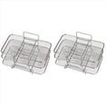 thumbnail image 1 of 2X Estante de Freidora de Aire para Ninja Dual Air Freidora 304 Estante Deshidratador Multicapa de Acero Inoxidable Estante de Tostadas Accesorios de Freidora de Aire, 1 of 5