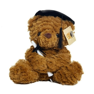Graduation Plush Teddy Bear - Brown Stuffed Animal With Graduation Cap 11.81" / 30 Cm