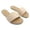 NUDE, variant on GJPBGK Women’s Slide Sandals Open Toe Flat Slip-On Casual Summer Shoes with Rhinestone Trim Comfortable Walking Slippers