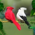 thumbnail image 4 of AMERTEER 12 Pcs Simulation Feathers Birds Clip On Christmas Tree Ornament Garden Decorations, 4 of 7