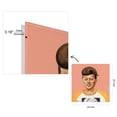 thumbnail image 3 of "Hip John Kennedy" Frameless Free Floating Reverse Printed Tempered Art Glass Wall Art, 3 of 9