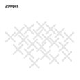 thumbnail image 2 of Filfeel 2000Pcs Tile Spacers Reusable Cross Tile Leveler Leveling System 2mm/2.5mm For Builing Walls Or Floors, 2 of 8