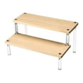 thumbnail image 1 of Soporte de Exhibición de Madera Sunnimix 2 Niveles Acrílico, 1 of 8