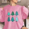 thumbnail image 1 of Jienlioq Hauts pour Femmes Mode Tendance Manches Longues Col Rond T-Shirt Imprimé Blouse Ample Chandails en Molleton Sans Capuche Cyberlundi, 1 of 4