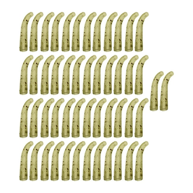 S SERENABLE 50 Pieces Carp Fishing Kickers Anti Tangle Hook Sleeves Fishing Line Aligner 12mm