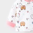 thumbnail image 7 of Baby Boy 2‑Piece Quilted Kimono Wrap Pajama Set with Cartoon Print,Newborn Sleepwear 3-6 Months, 7 of 7