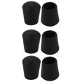 thumbnail image 1 of 6pcs Meubles Chaise de Bureau Ronde en Caoutchouc Embout de Jambe 16mm Diamètre Intérieur Noir, 1 of 2
