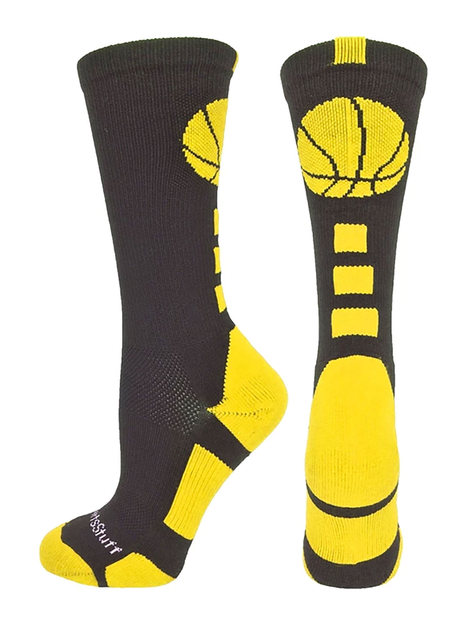 MadSportsStuff - Basketball Socks with Basketball Logo Crew Socks ...