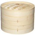 thumbnail image 2 of Pure Oriental Bamboo 2-Tier Steamer Basket Includes Lid, 2 of 5