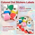 thumbnail image 4 of Uxcell 500 Pcs Colored Dot Stickers, 3 Inch Circle Stickers Self Adhesive Large Circle Labels Tags Coding Labels Blank Round for Labeling Office Business Yard Sale Garage Sale Home, Dark Blue, 4 of 6
