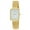 Gold-White, variant on London Fog Women's Black Cavern 24mm Rectangle Bracelet Mesh Watch