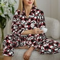 thumbnail image 6 of Balery French Bulldog1 Pattern Pajama Sets for Women Long Sleeve 2 Piece Sleepwear Loungewear Sets Soft PJ's with Pockets Long Sleeve Comfy Pj Sets-Large, 6 of 7