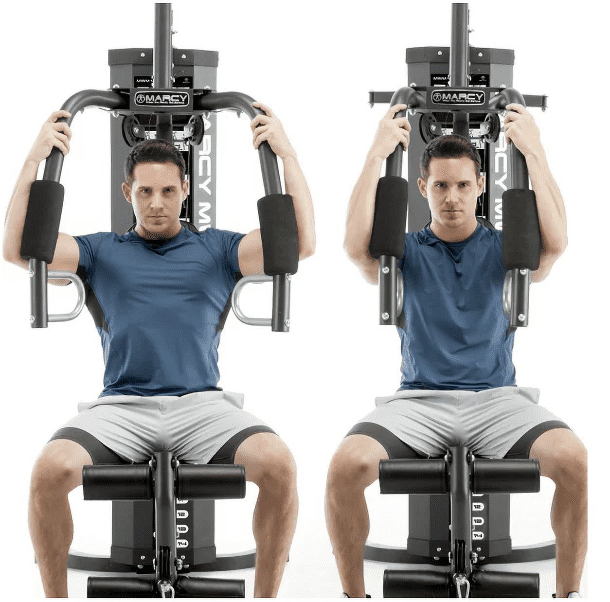 Marcy 150lb Stack Home Gym Station, Strength Training Exercises for Total Body (MWM-4965)