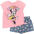 thumbnail image 1 of Mickey Mouse & Friends Minnie Mouse T-Shirt and Shorts Outfit Set Infant to Big Kid, 1 of 5