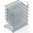 thumbnail image 4 of shiyou-SimpleHouseware 6 Trays Desktop Document Letter Tray Organizer, Silver, 4 of 4