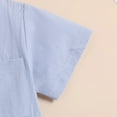 thumbnail image 6 of Kids Clothes Boys Toddler Baby Boy Child Summer Cotton Button Printed Short Sleeved Training 6 12 18 24Months 2T 3T Casual Outfit T-Shirt & Shorts 2PCS, 6 of 9