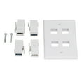 thumbnail image 3 of US Wall Panel,2 HD Multimedia Interface+2 US Wall Plate Wall Outlet Next-Gen Design, 3 of 8