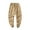 Khaki, variant on JURANMO Men's Hiking Pants, Big and Tall Cargo Pants Drawstring Elastic Waist Tapered Pants Multi-pockets Hiking Pants Soft Cotton Ripstop Outdoor Active Trousers Deals of Today Khaki XXXXL