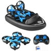 OZS 3 in 1 Mini RC Drone Remote Control Car / Boat / Quadcopter Mode with 360° Flips Stunt Headless Mode Kids Toys Gifts