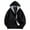 Black, variant on TBWNWG Men's Sweatshirts and Hoodies,Men's Casual Hooded Plaid Color Matching Hoodie,Sizes L