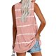 thumbnail image 4 of Chaleco de mujer Camiseta con cuello en V Top sin mangas Chaleco dividido floral, 4 of 5