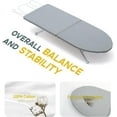 thumbnail image 4 of LUFF Tabletop Ironing Board,Portable Iron Board with Iron Rest, Foldable Small Ironing Board with Heat Resistant Cover and 100% Cotton Pad, 31.5"x11.8"x7", Grey, 4 of 7