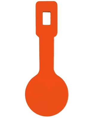 Champion Impact Steel Rimfire Rated 4-Pack Mini-Gong Targets, Orange, Medium