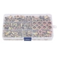thumbnail image 1 of 150 unids/caja Tuerca de remache chapada en zinc mezclado Tuerca de remache roscada Tuerca de inserción Juego M4-M10 VoborMX herramienta, 1 of 8