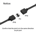 thumbnail image 4 of 4Pcs RGB Extension Cable 5V 3-Pin to SM 3Pin Female ARGB Connector Addressable Adapter for Fan,PC LED Strip, 4 of 4