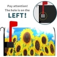 thumbnail image 3 of Summer Mailbox Covers Magnetic Standard Size 18" X 21" Sunflowers Mailbox Covers Yellow Flower Mailbox Wraps Post Letter Box Cover Decor for Home Outdoor Garden, 3 of 6