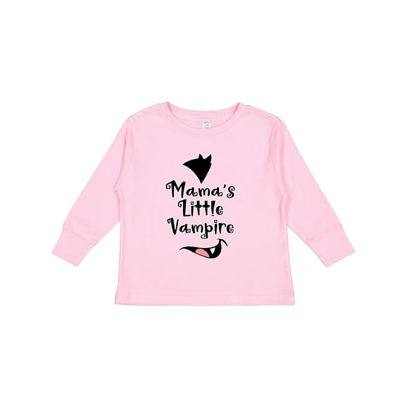 Inktastic Halloween Mama's Little Vampire Boys or Girls Long Sleeve Toddler T-Shirt