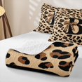 thumbnail image 4 of Castle Fairy Leopard Bow Letter B Quilt King for Girls,Old Fashion King Coverlet Set, 4 of 7