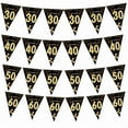 thumbnail image 5 of 30th 40th 50th 60th birthday decorations Number Balloons Birthday Hanging Banner Flags for Adult 30th Anniversary Supplies, 5 of 10