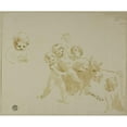 thumbnail image 2 of Anton Maria Zanetti the Elder 14x12 Black Ornate Wood Framed Double Matted Museum Art Print Titled: Putti Playing with Goat, 2 of 5