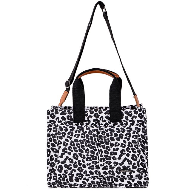 Bolso Mujer Tote Multibolsillos Chic Hobo para Viajes al Aire Libre (Estampado de Leopardo)