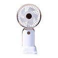 thumbnail image 2 of Needhep Bladeless Fan With Remote,Portable Fans for Traveling, Best Fans For Cooling Large Rooms, Small Oscillating Fan, Personal Fan for Sleeping (White), 2 of 9